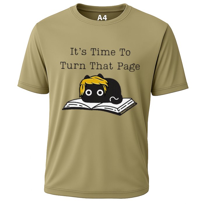 Trump Cat ItS Time To Turn That Page Cooling Performance Crew T-Shirt