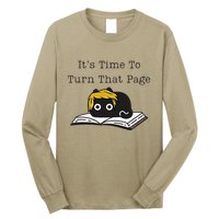 Trump Cat ItS Time To Turn That Page Long Sleeve Shirt