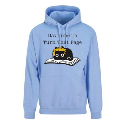 Trump Cat ItS Time To Turn That Page Unisex Surf Hoodie