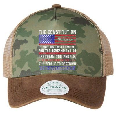 The Constitution Is An Instrument Us Patriotic Legacy Tie Dye Trucker Hat