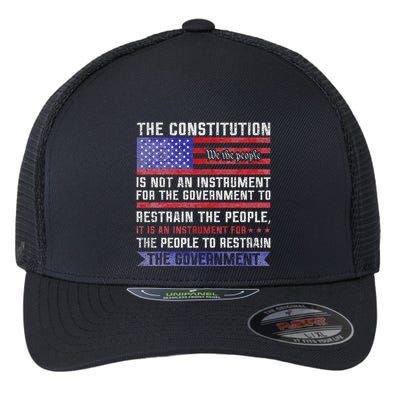 The Constitution Is An Instrument Us Patriotic Flexfit Unipanel Trucker Cap