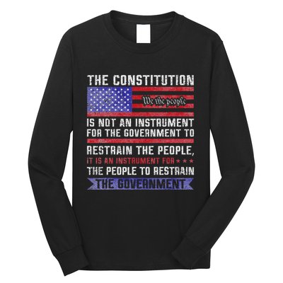 The Constitution Is An Instrument Us Patriotic Long Sleeve Shirt