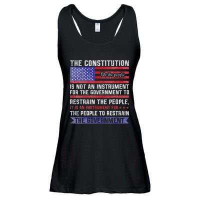 The Constitution Is An Instrument Us Patriotic Ladies Essential Flowy Tank