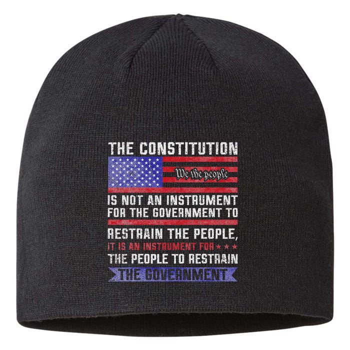 The Constitution Is An Instrument Us Patriotic Sustainable Beanie