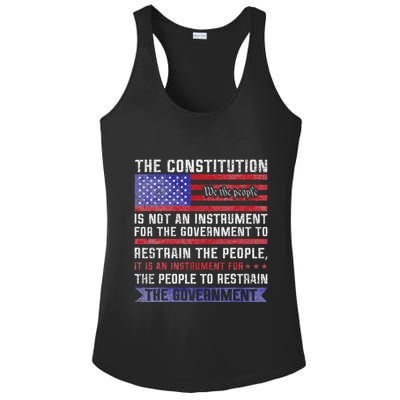 The Constitution Is An Instrument Us Patriotic Ladies PosiCharge Competitor Racerback Tank