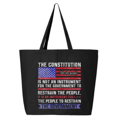 The Constitution Is An Instrument Us Patriotic 25L Jumbo Tote
