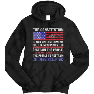 The Constitution Is An Instrument Us Patriotic Tie Dye Hoodie