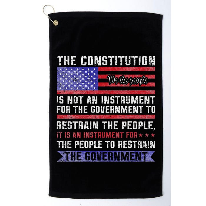 The Constitution Is An Instrument Us Patriotic Golf Towel