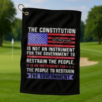 The Constitution Is An Instrument Us Patriotic Golf Towel