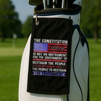 The Constitution Is An Instrument Us Patriotic Golf Towel