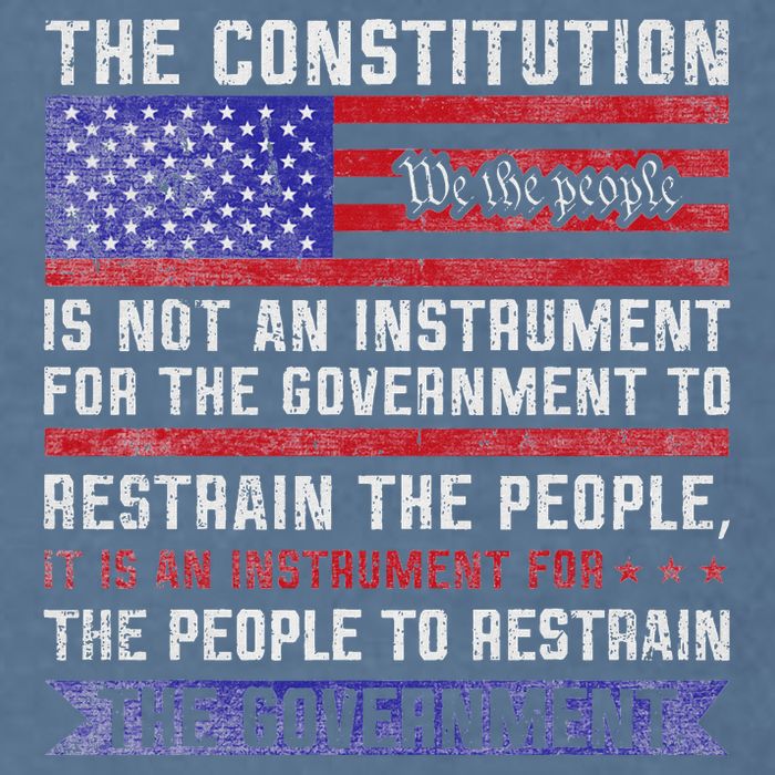 The Constitution Is An Instrument Us Patriotic Garment-Dyed Sweatshirt