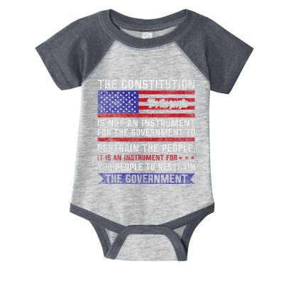 The Constitution Is An Instrument Us Patriotic Infant Baby Jersey Bodysuit