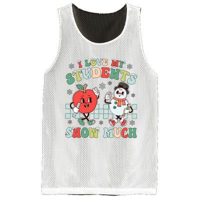 Teacher Christmas I Love My Students Snow Much Mesh Reversible Basketball Jersey Tank