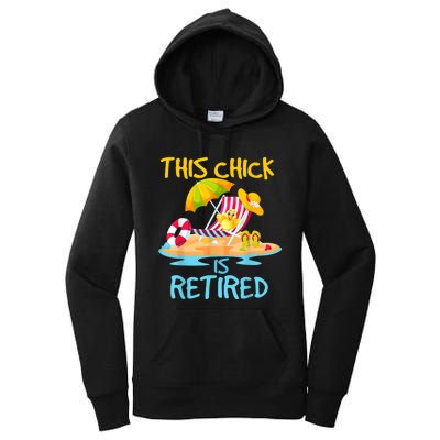 This Chick is retired Wo Retirement Women's Pullover Hoodie