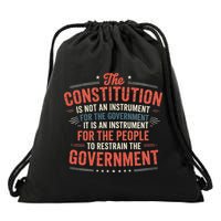 The Constitution Is An Instrument Hands Off Drawstring Bag