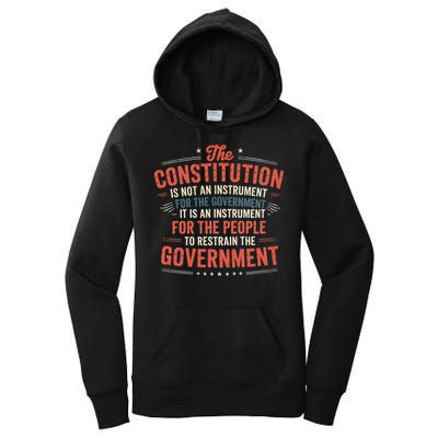 The Constitution Is An Instrument Hands Off Women's Pullover Hoodie