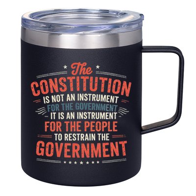 The Constitution Is An Instrument Hands Off 12oz Stainless Steel Coffee Mug