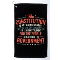 The Constitution Is An Instrument Hands Off Golf Towel