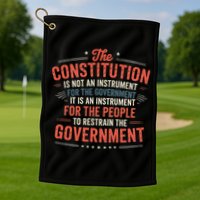 The Constitution Is An Instrument Hands Off Golf Towel