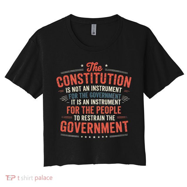 The Constitution Is An Instrument Hands Off Crop Top