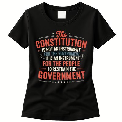 The Constitution Is An Instrument Hands Off Womens T-Shirt