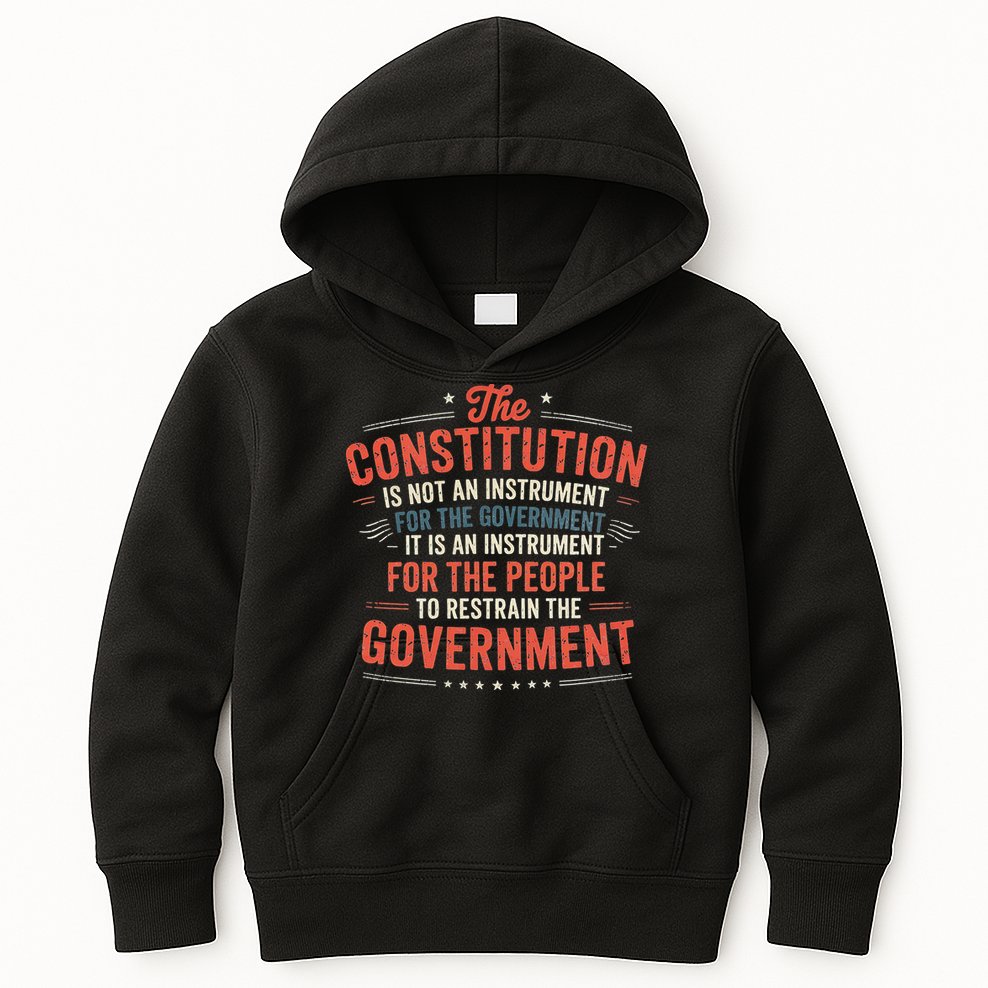 The Constitution Is An Instrument Hands Off Kids Hoodie