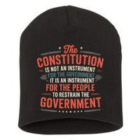 The Constitution Is An Instrument Hands Off Short Acrylic Beanie