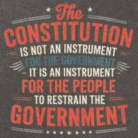 The Constitution Is An Instrument Hands Off Cotton Canvas Backpack