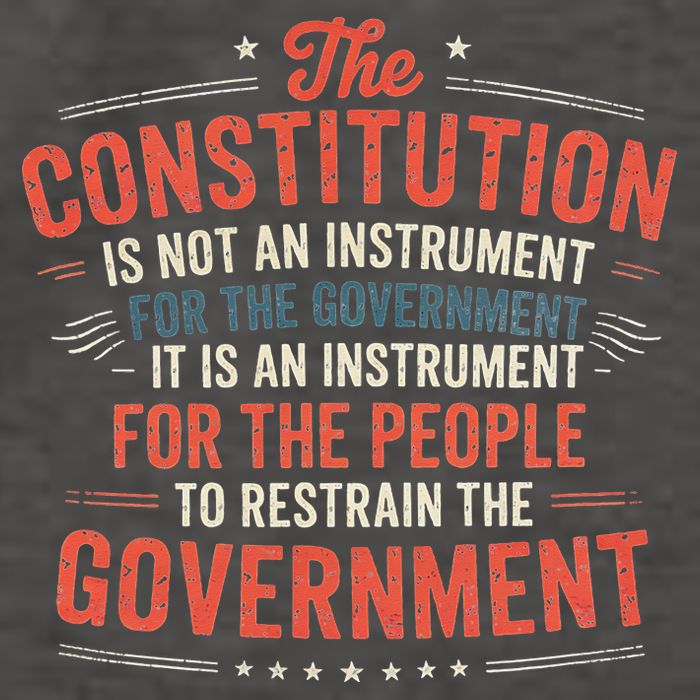 The Constitution Is An Instrument Hands Off Vector Backpack