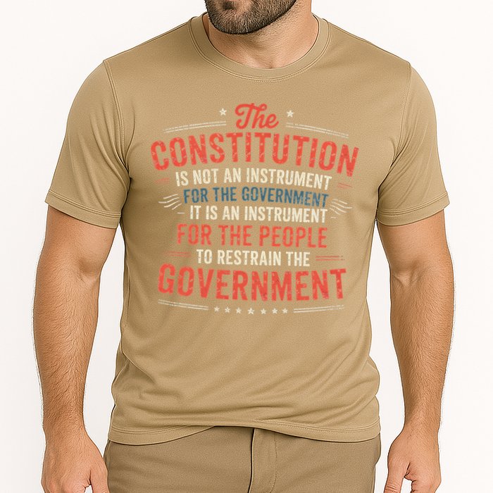 The Constitution Is An Instrument Hands Off Cooling Performance Crew T-Shirt