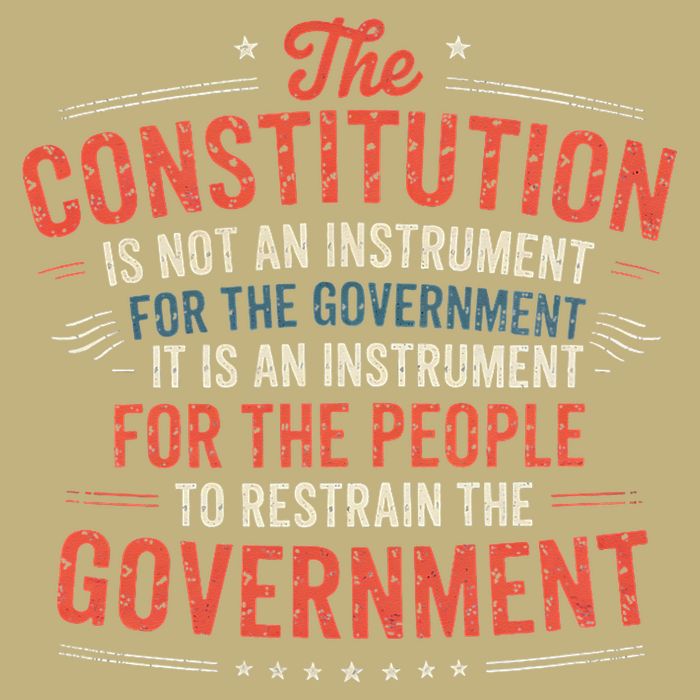 The Constitution Is An Instrument Hands Off Cooling Performance Crew T-Shirt