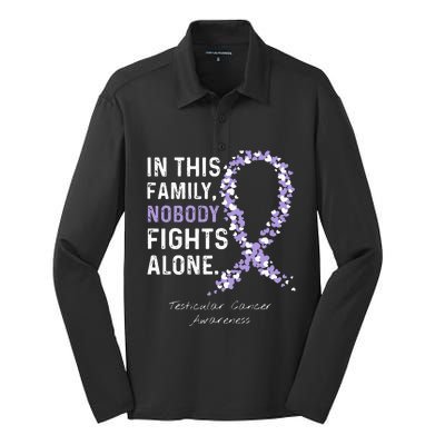 Testicular Cancer In This Family Nobody Fights Alone Silk Touch Performance Long Sleeve Polo