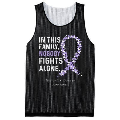 Testicular Cancer In This Family Nobody Fights Alone Mesh Reversible Basketball Jersey Tank