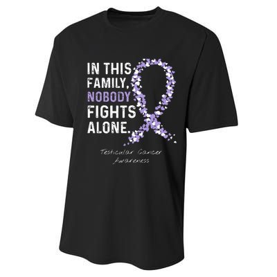 Testicular Cancer In This Family Nobody Fights Alone Performance Sprint T-Shirt