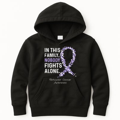 Testicular Cancer In This Family Nobody Fights Alone Kids Hoodie