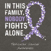 Testicular Cancer In This Family Nobody Fights Alone Cotton Canvas Backpack