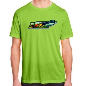 Tennessee Cartoon Illustration Adult ChromaSoft Performance T-Shirt