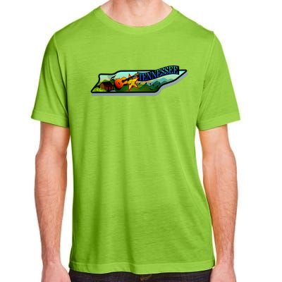 Tennessee Cartoon Illustration Adult ChromaSoft Performance T-Shirt