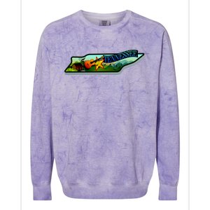 Tennessee Cartoon Illustration Colorblast Crewneck Sweatshirt