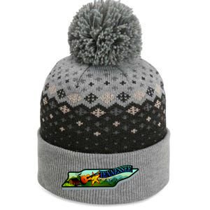 Tennessee Cartoon Illustration The Baniff Cuffed Pom Beanie