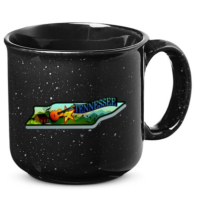 Tennessee Cartoon Illustration 15oz Campfire Ceramic Mug