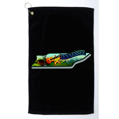 Tennessee Cartoon Illustration Golf Towel