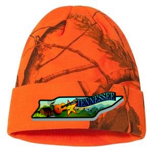 Tennessee Cartoon Illustration Kati Licensed 12" Camo Beanie