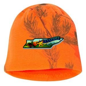 Tennessee Cartoon Illustration Kati - Camo Knit Beanie