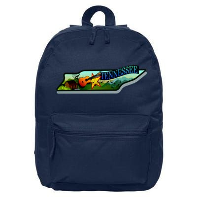 Tennessee Cartoon Illustration 16 in Basic Backpack