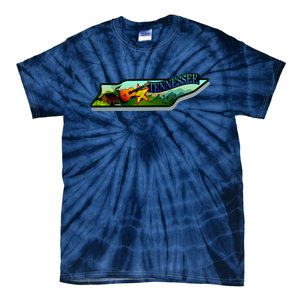 Tennessee Cartoon Illustration Tie-Dye T-Shirt