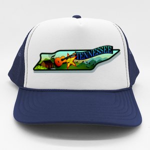 Tennessee Cartoon Illustration Trucker Hat