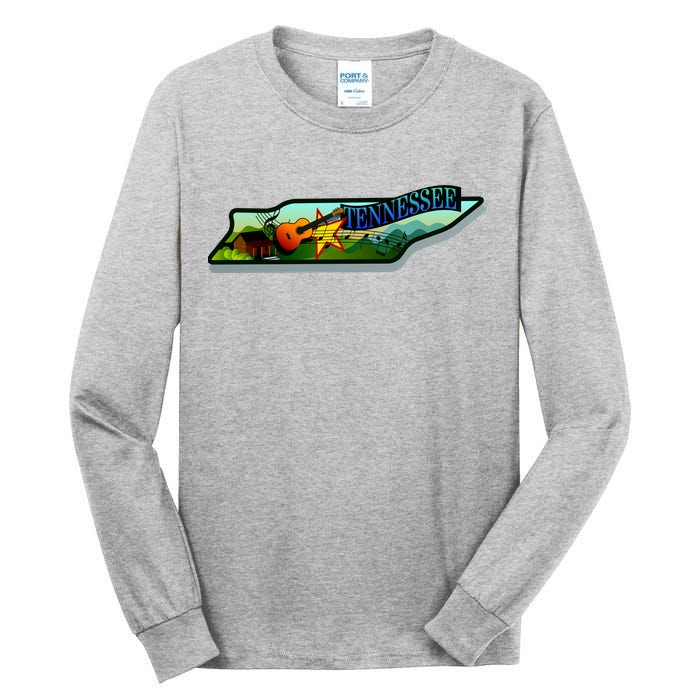 Tennessee Cartoon Illustration Tall Long Sleeve T-Shirt