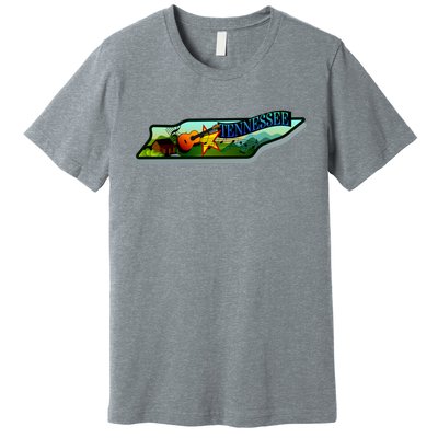 Tennessee Cartoon Illustration Premium T-Shirt