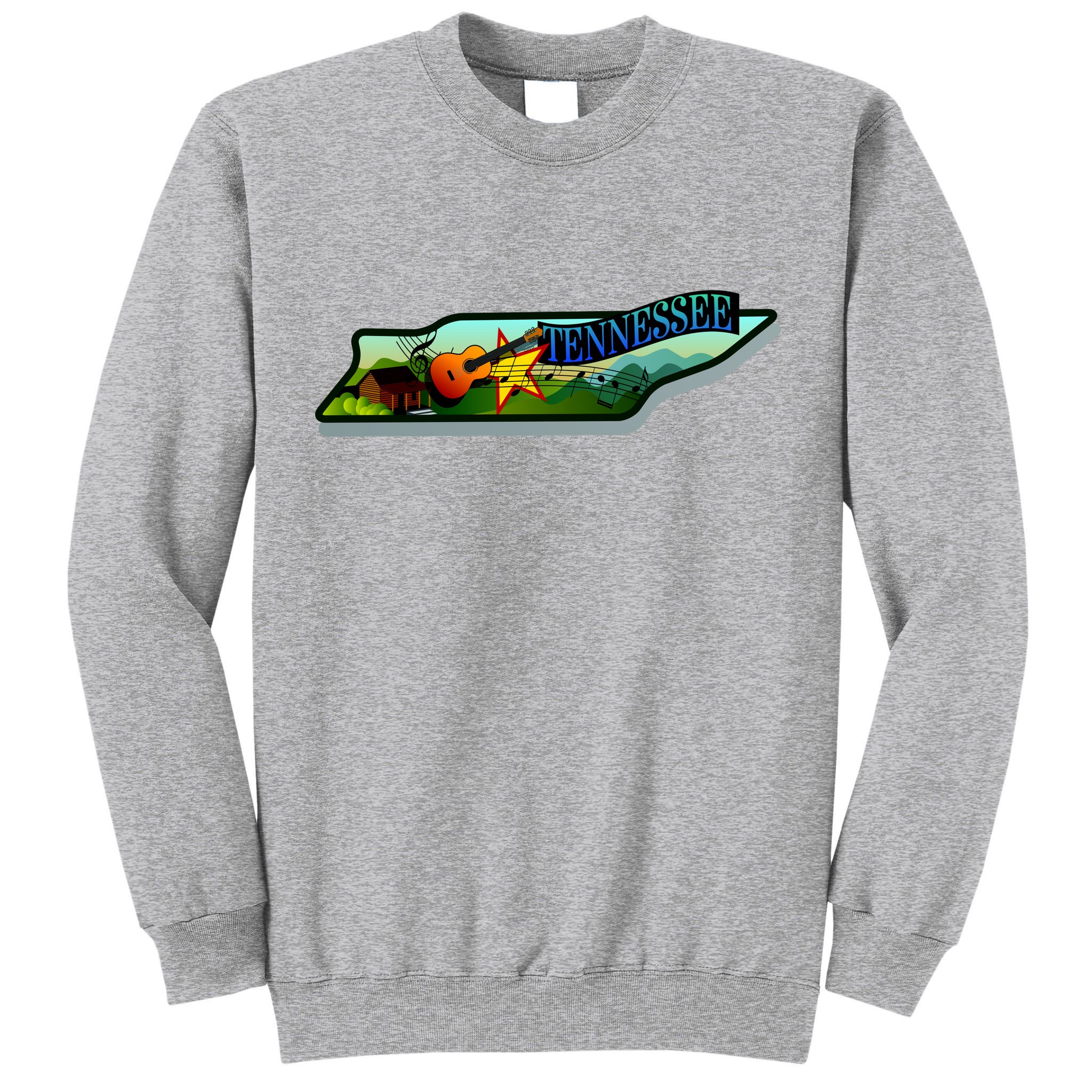 Tennessee Cartoon Illustration Tall Sweatshirt